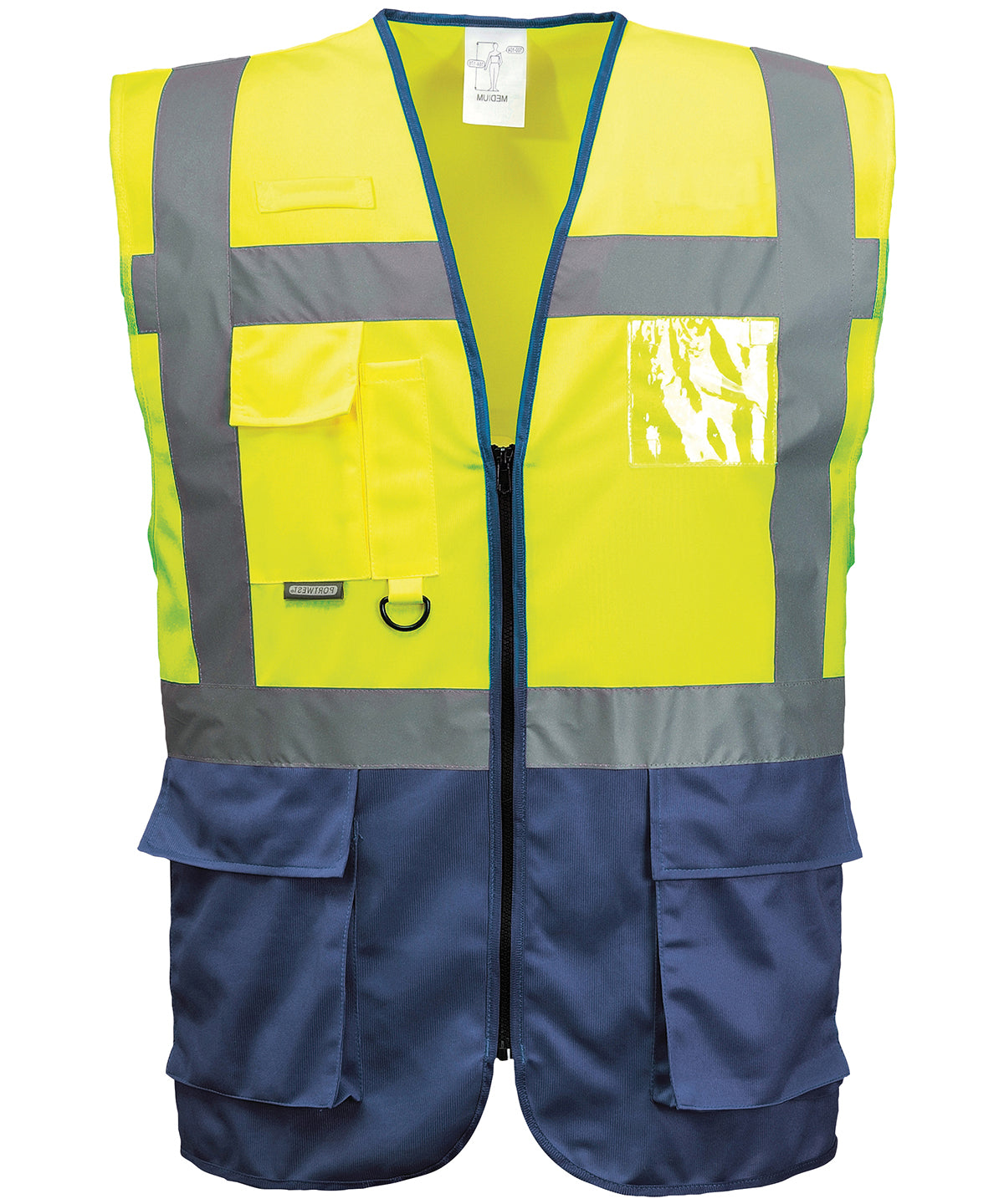 Men's Custom Printed Hi-Vis Contrast Safety Vest