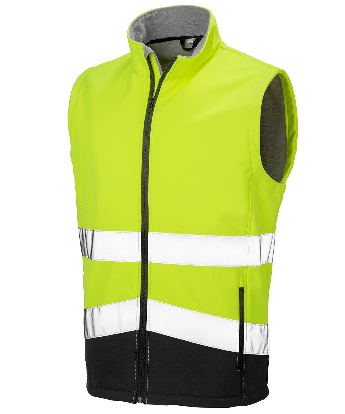 Men's Custom Printed or Embroidered Hi-Vis Softshell Body Warmer