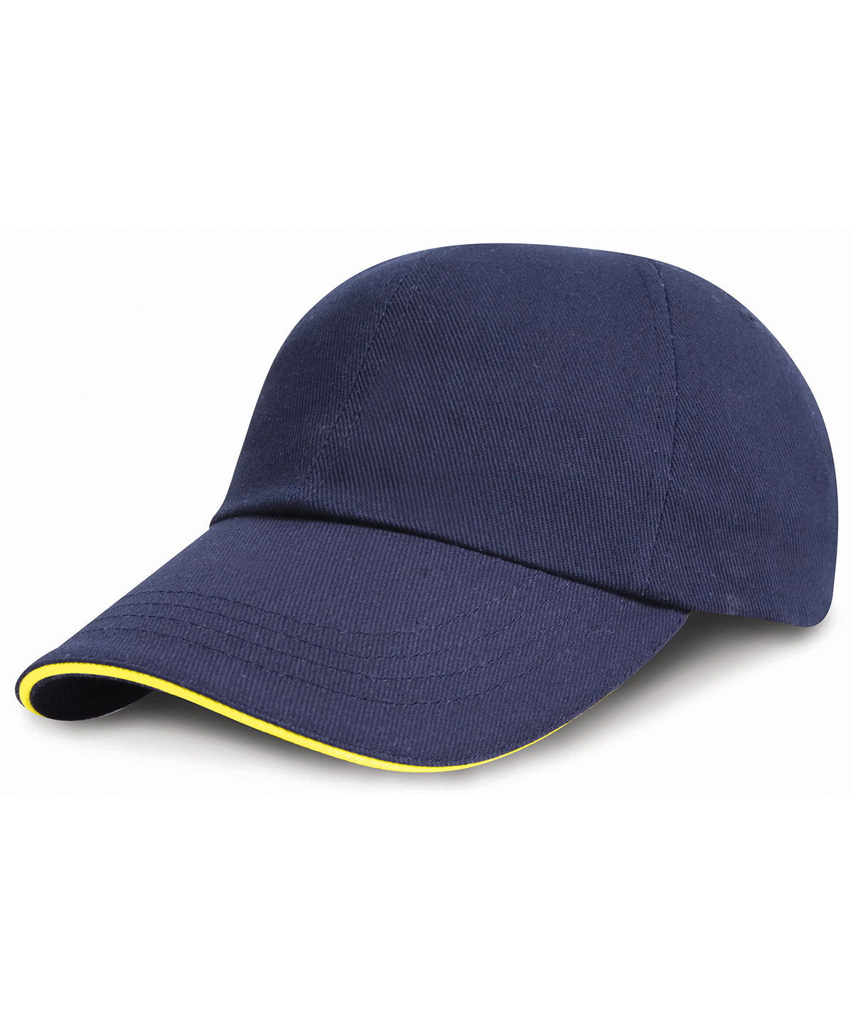Low-Profile Heavy Brushed Cotton Cap With Sandwich Peak