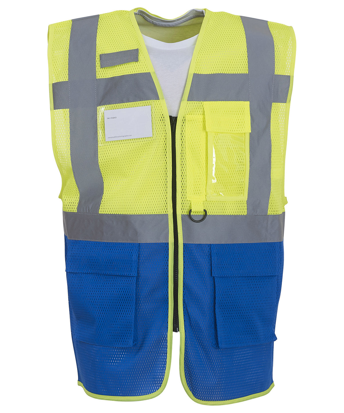 Men's Custom Printed Hi-Vis Performance Safety Vest