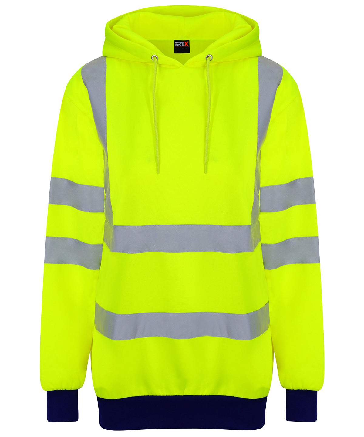 Unisex Custom Printed or Embroidered Hi-Vis Contrast Hoodie