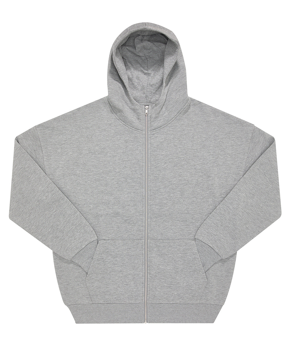 Unisex Custom Printed or Embroidered Organic Recycled Zip-Up Hoodie