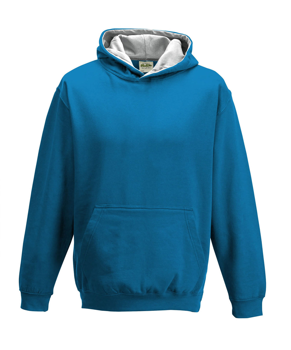 Kids Custom Printed or Embroidered Cotton Contrast Hoodie