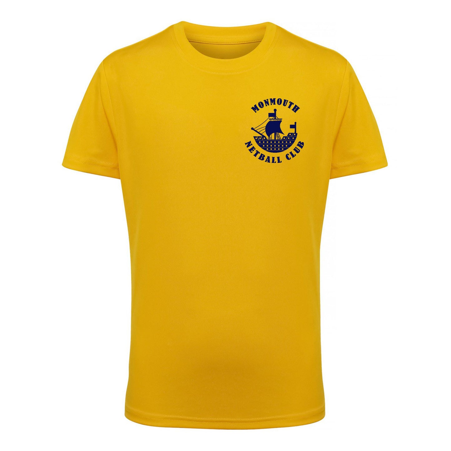 Monmouth Netball Club Kids T-Shirt - Yellow