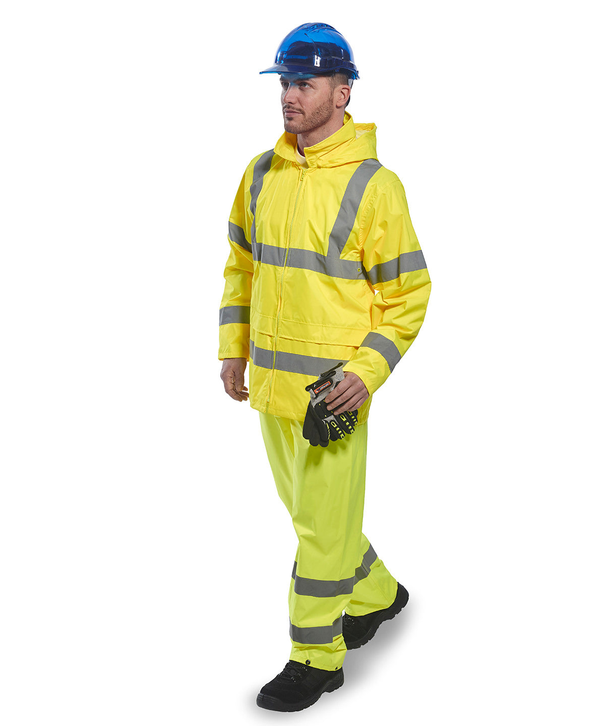 Men's Custom Printed or Embroidered Hi-Vis Waterproof Jacket