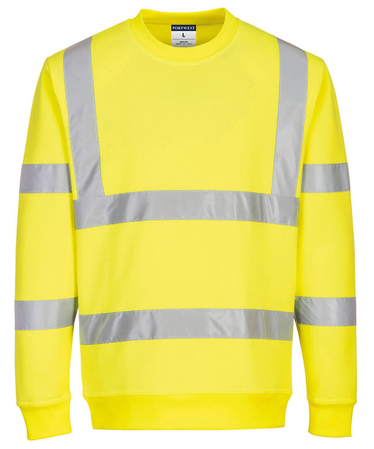 Men's Custom Printed or Embroidered Hi-Vis Organic Sweatshirt