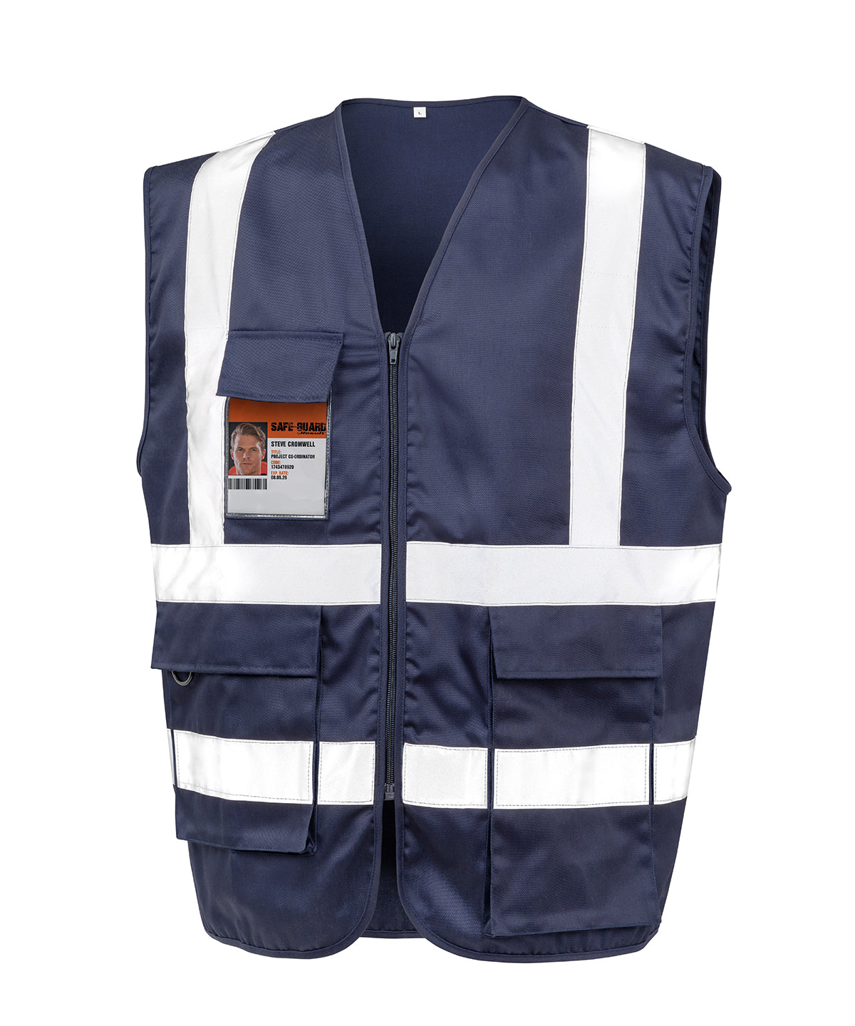 Men's Custom Printed Cotton Safety Vest