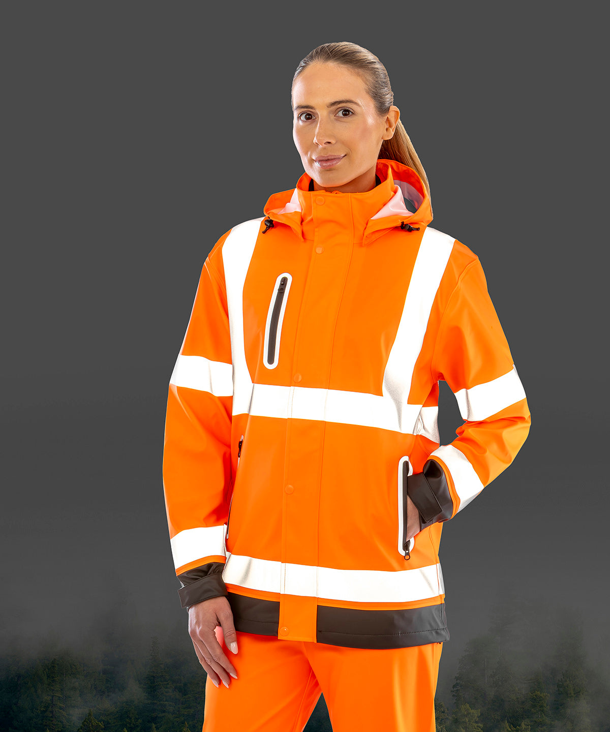 Unisex Custom Printed or Embroidered Reflective Organic Jacket