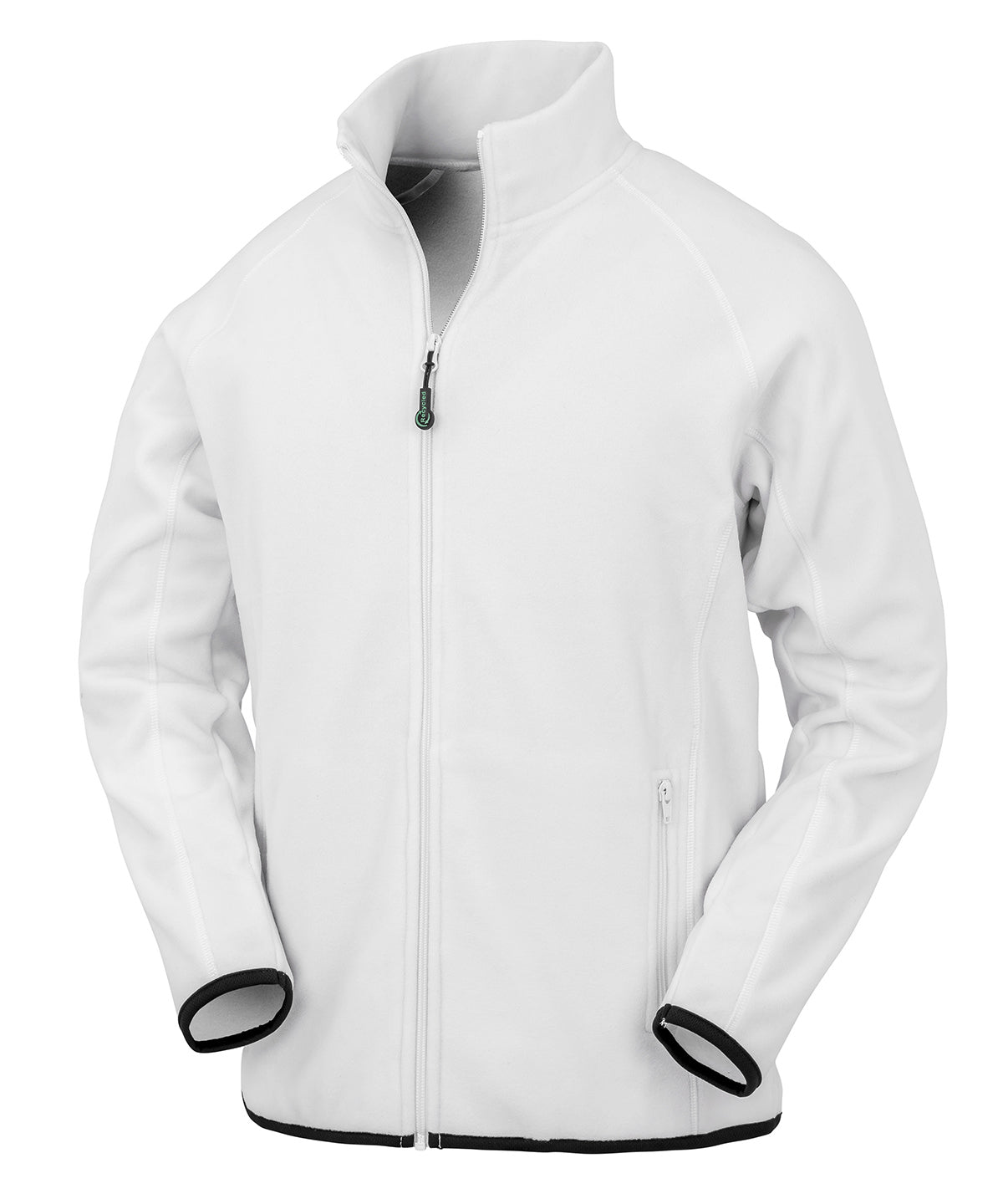 Unisex Custom Printed or Embroidered Organic Recycled Fleece Jacket