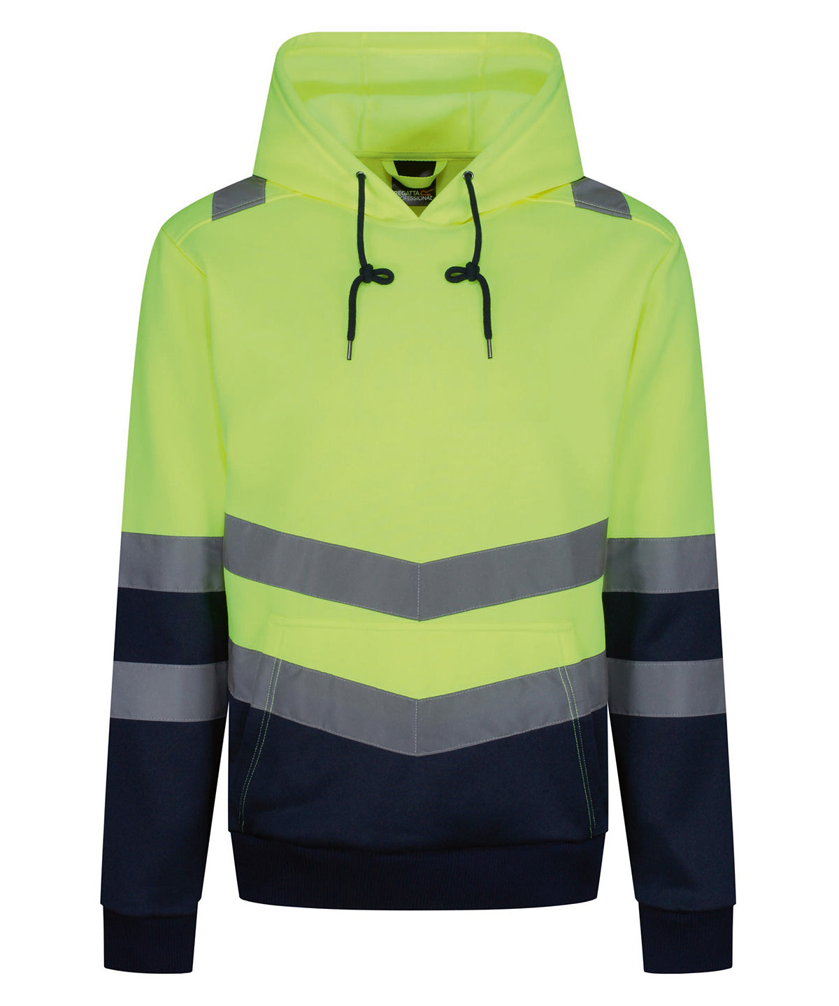 Unisex Custom Printed or Embroidered Hi-Vis Cotton Hoodie