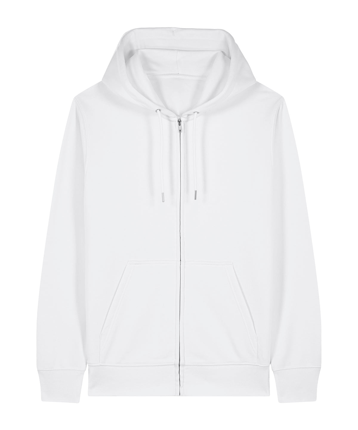Unisex Custom Printed or Embroidered Organic Recycled Zip-Up Hoodie