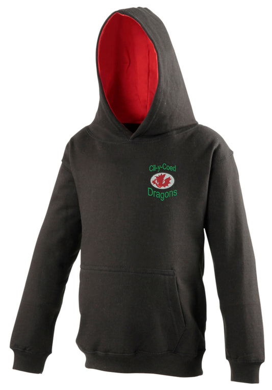 Adults Cil-Y-Coed Dragons Hooded Top