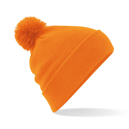 Personalised Beanie Hat Embroidered Bobble Hat Winter Pom Pom Pullover Wooley
