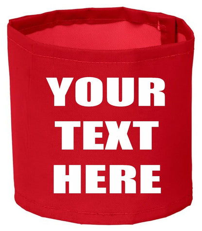 Personalised Captains Armband Custom Printed Hi Vis High Viz Football Sports 