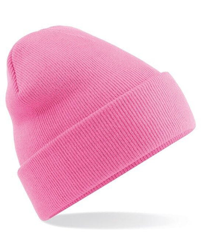 Personalised Embroidered Beanie Hat Custom Cuffed Winter Woolly Hat Mens Womens