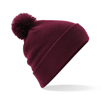 Personalised Beanie Hat Embroidered Bobble Hat Winter Pom Pom Pullover Wooley