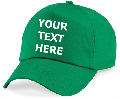Personalised Baseball Cap Embroidered Custom Printed Hat Unisex Mens Ladies