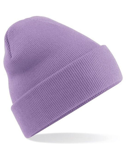 Personalised Embroidered Beanie Hat Custom Cuffed Winter Woolly Hat Mens Womens