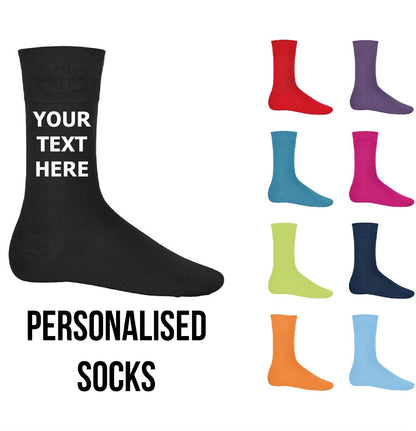 Personalised Socks Mens Womens Ladies Funny Wedding Gift For Birthday Christmas