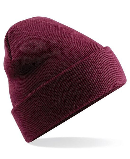 Personalised Embroidered Beanie Hat Custom Cuffed Winter Woolly Hat Mens Womens