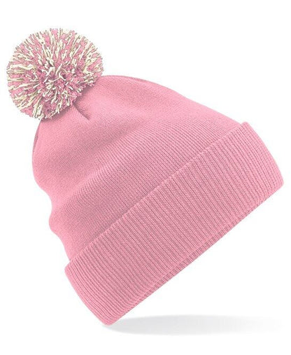 Personalised Beanie Hat Embroidered Woolly Bobble Hat Winter Pom Pom Headwear