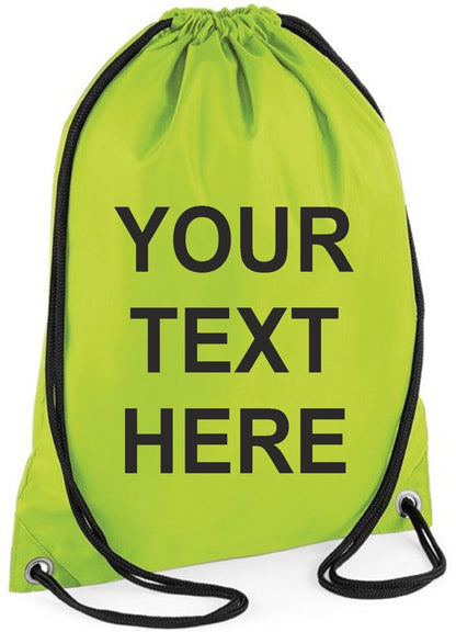 Personalised PE Bag Gym Bag School Swim Bag Boys Girls Back to School Kit Sack