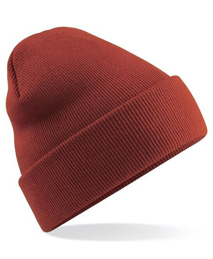 Personalised Embroidered Beanie Hat Custom Cuffed Winter Woolly Hat Mens Womens