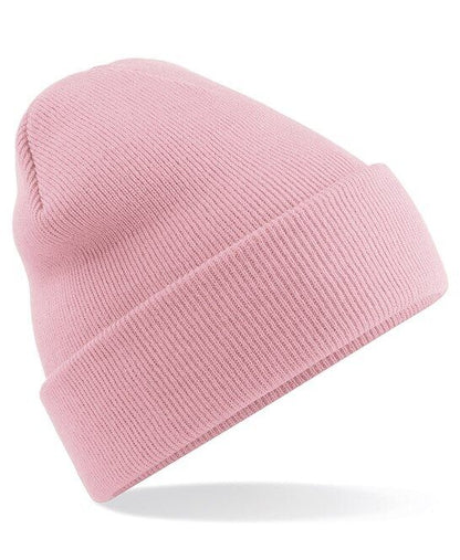 Personalised Embroidered Beanie Hat Custom Cuffed Winter Woolly Hat Mens Womens