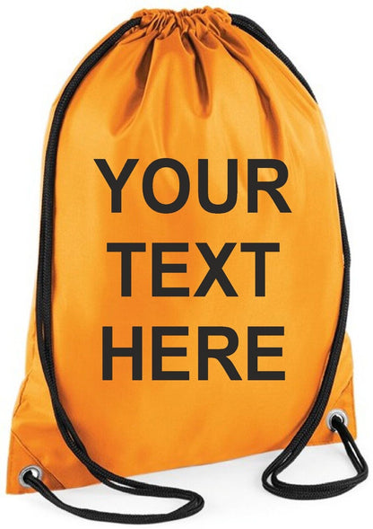 Personalised PE Bag Gym Bag School Swim Bag Boys Girls Back to School Kit Sack