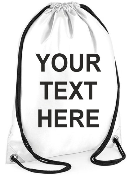 Personalised PE Bag Gym Bag School Swim Bag Boys Girls Back to School Kit Sack