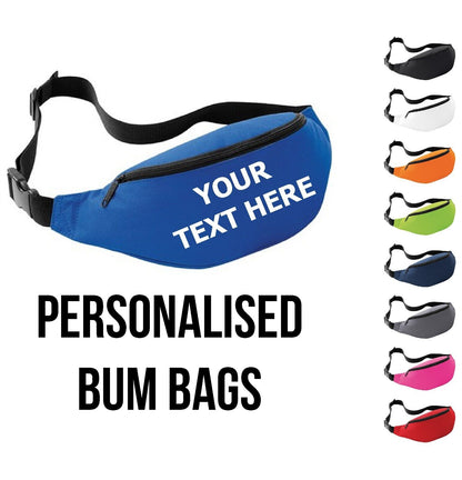 Personalised Bum Bag Fanny Pack Pouch Travel Festival Wallet Money Belt Holiday