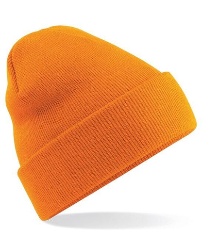 Personalised Embroidered Beanie Hat Custom Cuffed Winter Woolly Hat Mens Womens