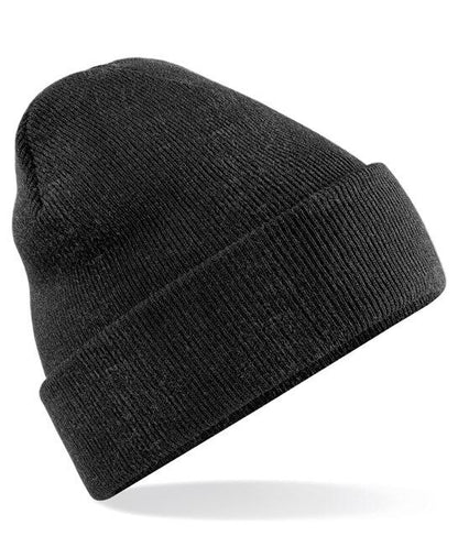 Personalised Embroidered Beanie Hat Custom Cuffed Winter Woolly Hat Mens Womens