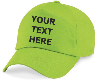 Personalised Baseball Cap Embroidered Custom Printed Hat Unisex Mens Ladies