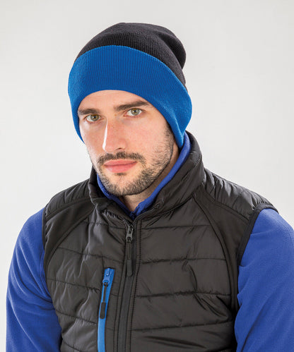 Personalised Embroidered Beanie Hat Men Women Contrast Custom Printed Wooley Hat