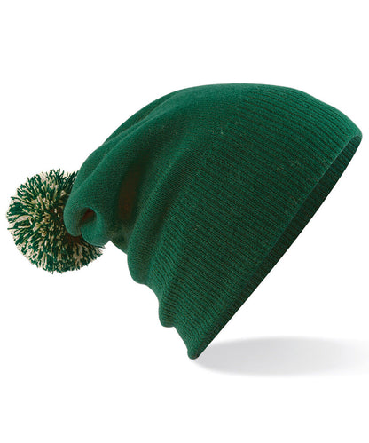 Personalised Beanie Hat Embroidered Woolly Bobble Hat Winter Pom Pom Headwear