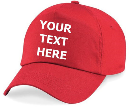 Personalised Baseball Cap Embroidered Custom Printed Hat Unisex Mens Ladies