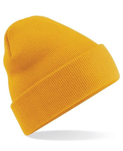 Personalised Embroidered Beanie Hat Custom Cuffed Winter Woolly Hat Mens Womens