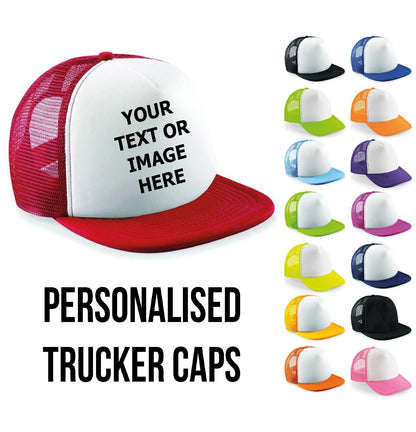 Personalised Snapback Hat Trucker Cap Half Mesh Baseball Cap Mens Ladies Unisex