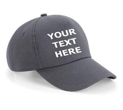 Personalised Baseball Cap Custom Embroidered Hat Printed Logo Dad Mens Womens