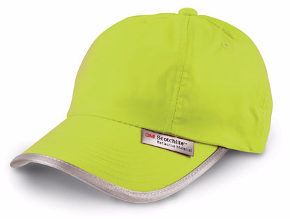 Personalised Hi Vis Baseball Cap Embroidered Custom Printed Workwear Hat Unisex 