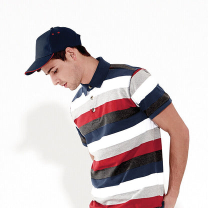 Personalised Embroidered Baseball Cap Contrast Custom Printed Hat Mens Ladies