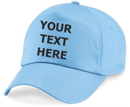 Personalised Baseball Cap Embroidered Custom Printed Hat Unisex Mens Ladies