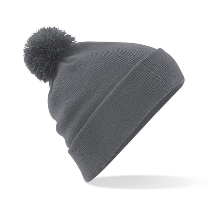 Personalised Beanie Hat Embroidered Bobble Hat Winter Pom Pom Pullover Wooley