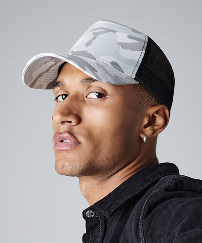 Personalised Snapback Trucker Hat Camo Cap Half Mesh Baseball Cap Mens Womens