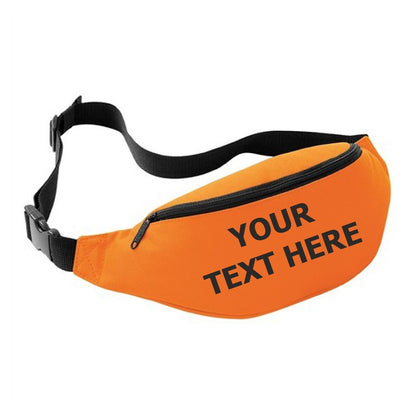 Personalised Bum Bag Fanny Pack Pouch Travel Festival Wallet Money Belt Holiday