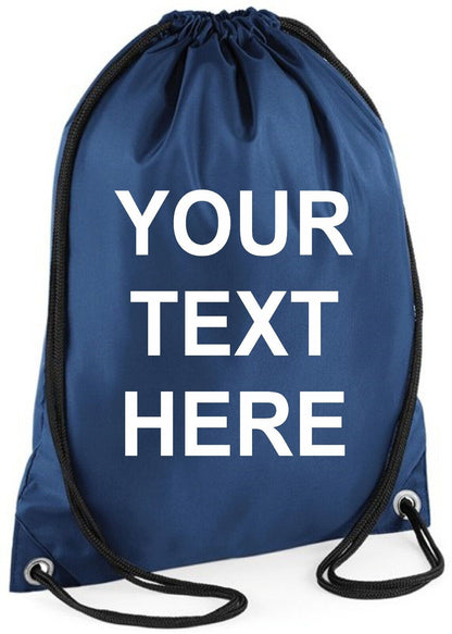 Personalised PE Bag Gym Bag School Swim Bag Boys Girls Back to School Kit Sack