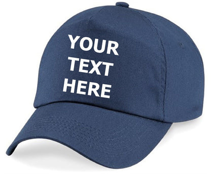 Personalised Baseball Cap Embroidered Custom Printed Hat Unisex Mens Ladies