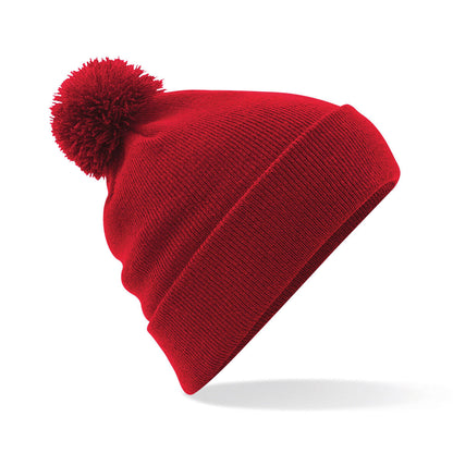 Personalised Beanie Hat Embroidered Bobble Hat Winter Pom Pom Pullover Wooley