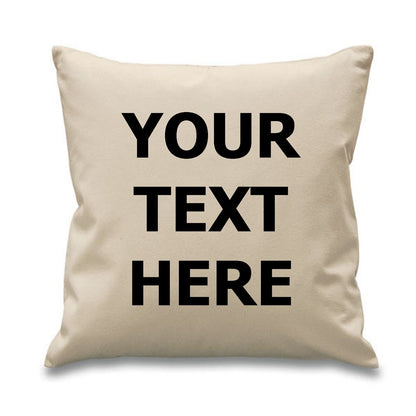 Personalised Photo Cushion Cover Name Cotton Pillowcase Image Text Printed Gift